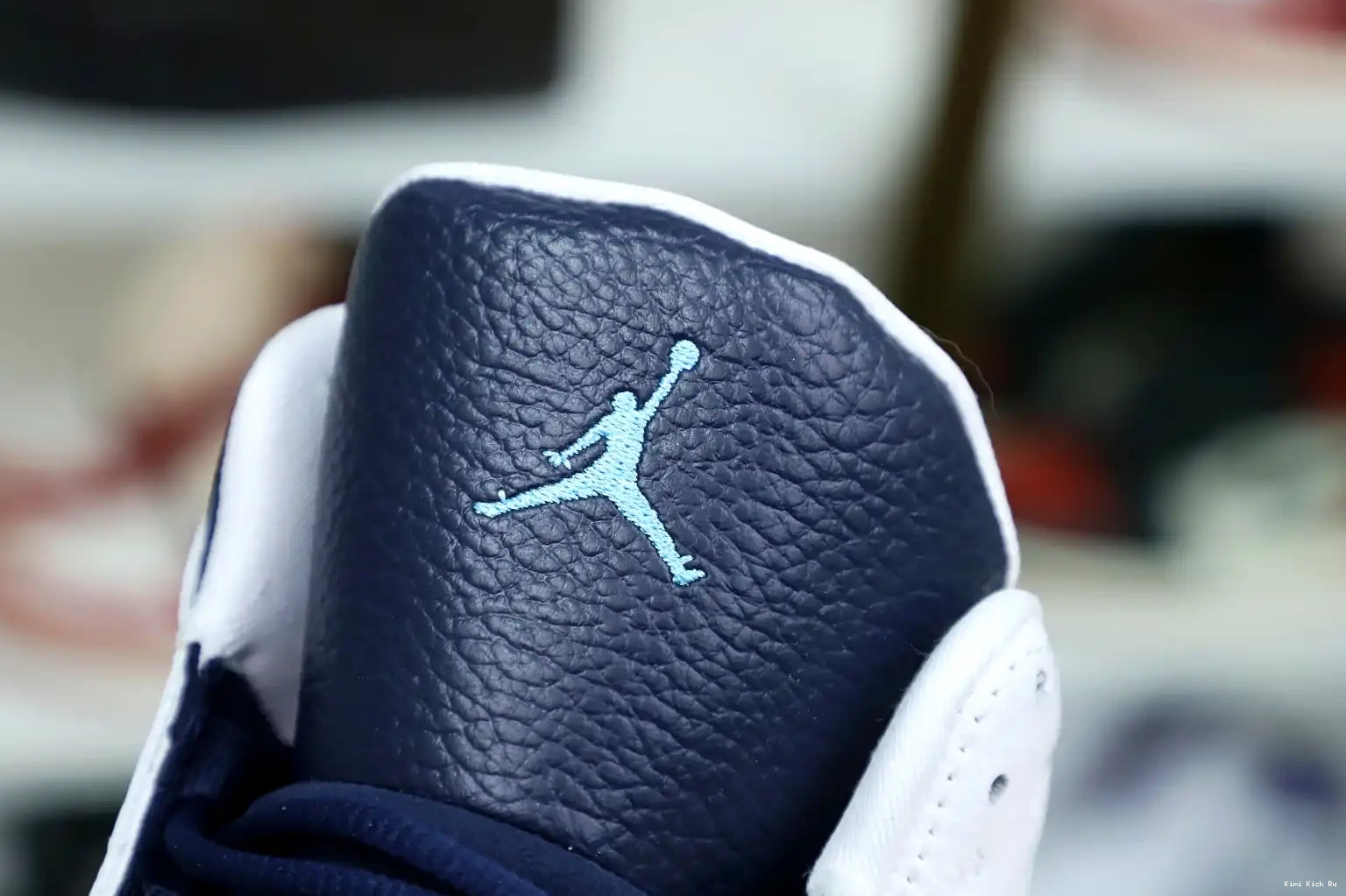 13 POWDER WHITE Kimikick BLUE OBSIDIAN 414571-144 RETRO JORDAN AIR 0603
